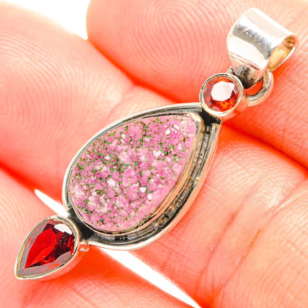 Cobalto Calcite Druzy Pendants handcrafted by Anasilvercos - PD32357