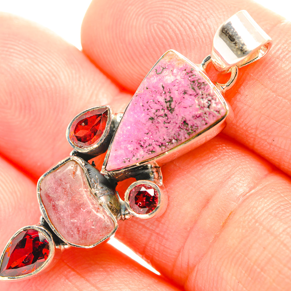Cobalto Calcite Druzy Pendants handcrafted by Anasilvercos - PD32359
