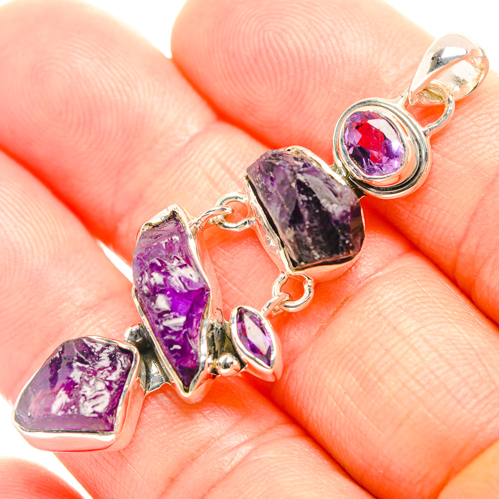 Amethyst Pendants handcrafted by Anasilvercos - PD32367