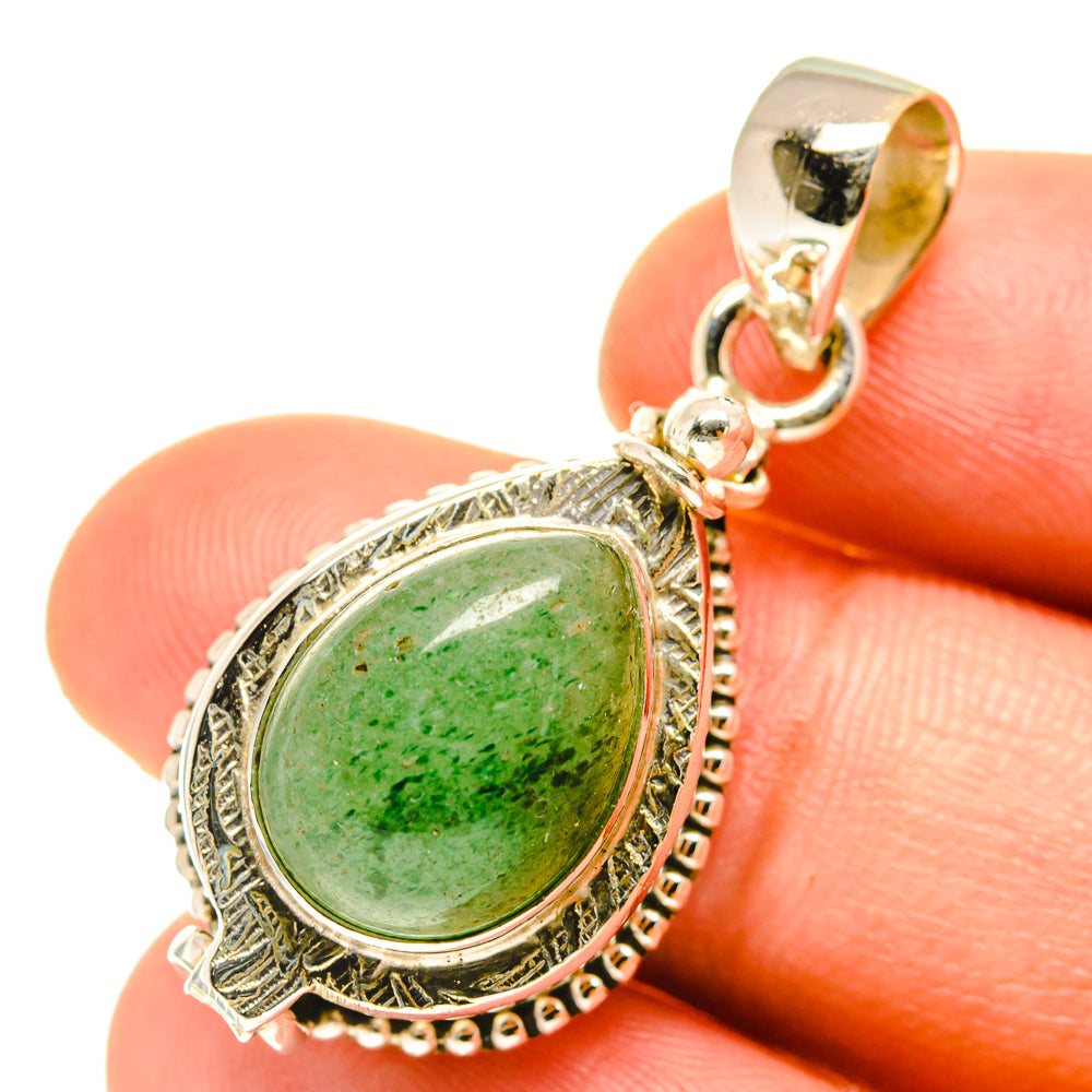 Green Aventurine Pendants handcrafted by Anasilvercos - PD3239