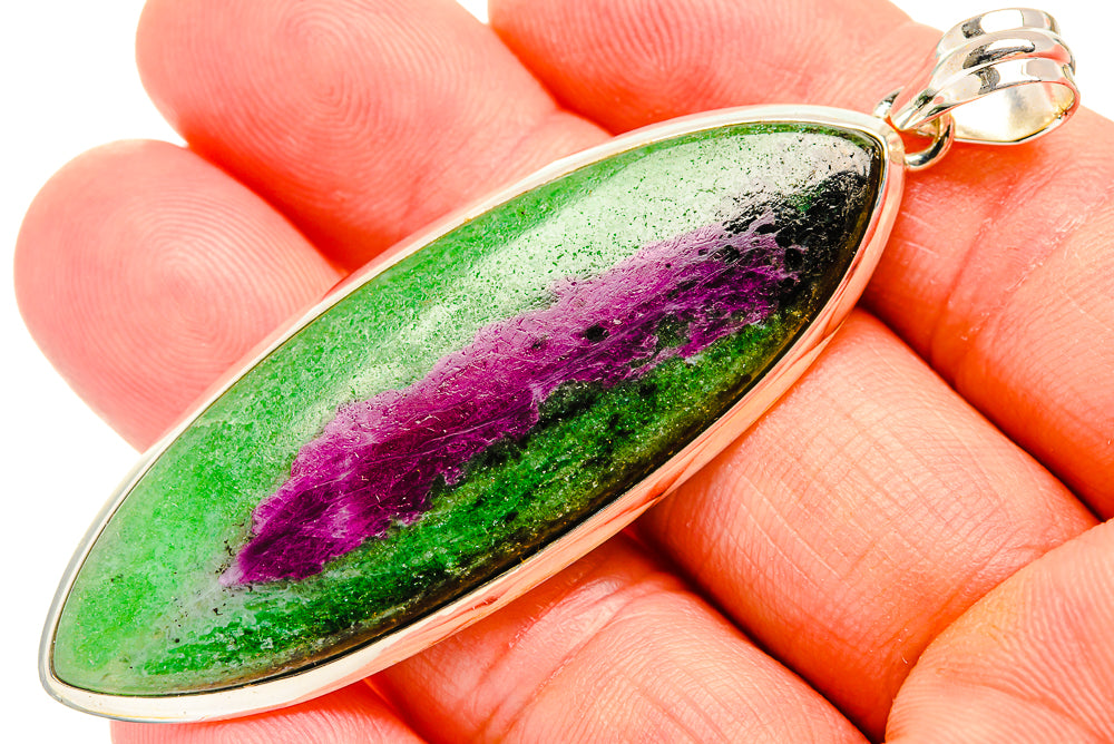 Ruby Zoisite Pendants handcrafted by Anasilvercos - PD32395