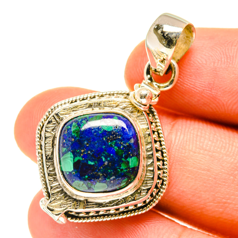 Azurite Pendants handcrafted by Anasilvercos - PD3240