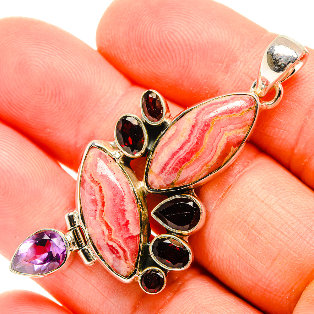 Rhodochrosite Pendants handcrafted by Anasilvercos - PD32401