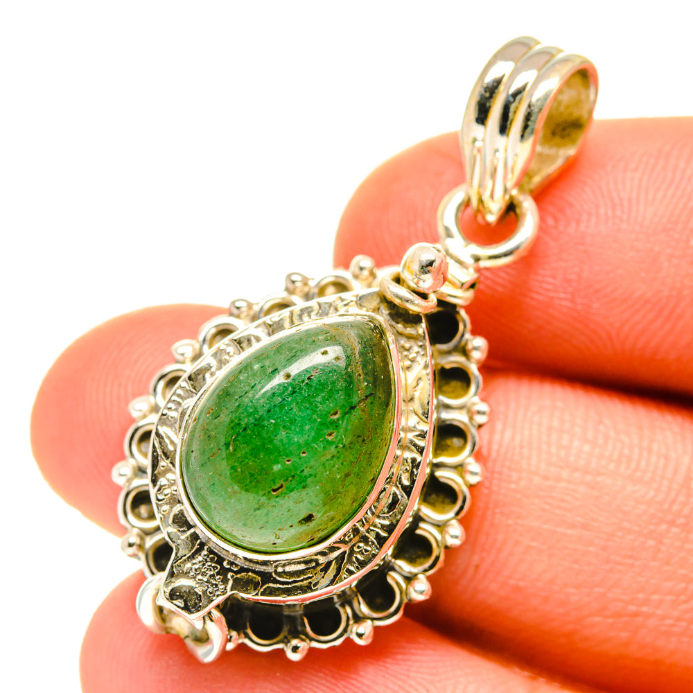 Green Aventurine Pendants handcrafted by Anasilvercos - PD3242