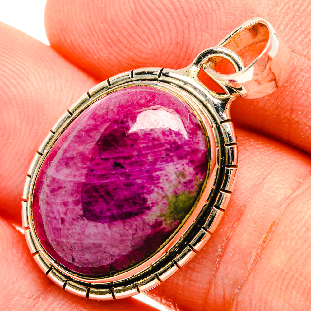 Ruby Zoisite Pendants handcrafted by Anasilvercos - PD32423