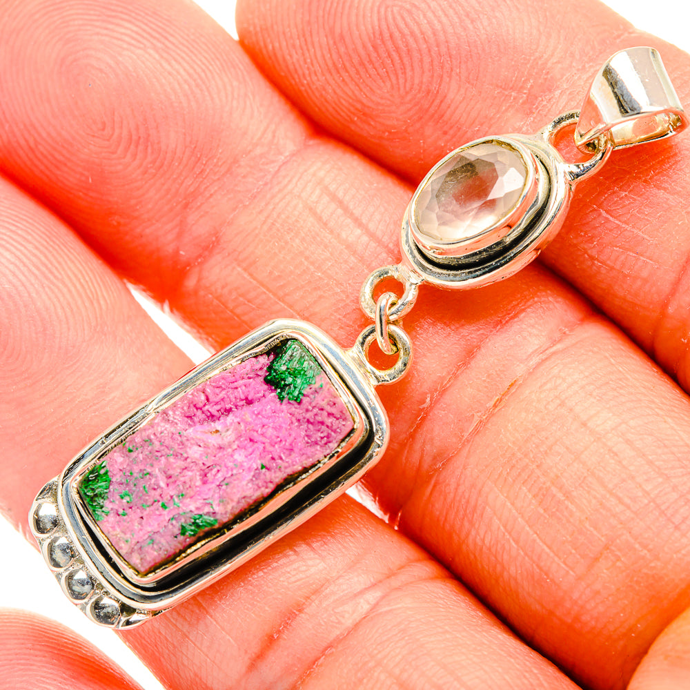 Cobalto Calcite Druzy Pendants handcrafted by Anasilvercos - PD32425