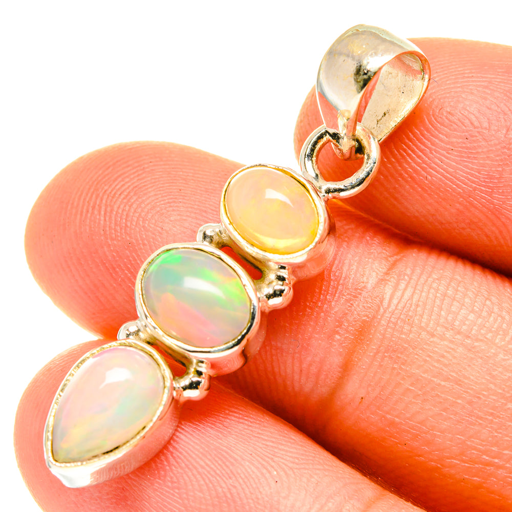 Ethiopian Opal Pendants handcrafted by Anasilvercos - PD3245