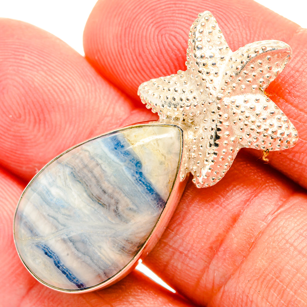 Blue Scheelite Pendants handcrafted by Anasilvercos - PD32456