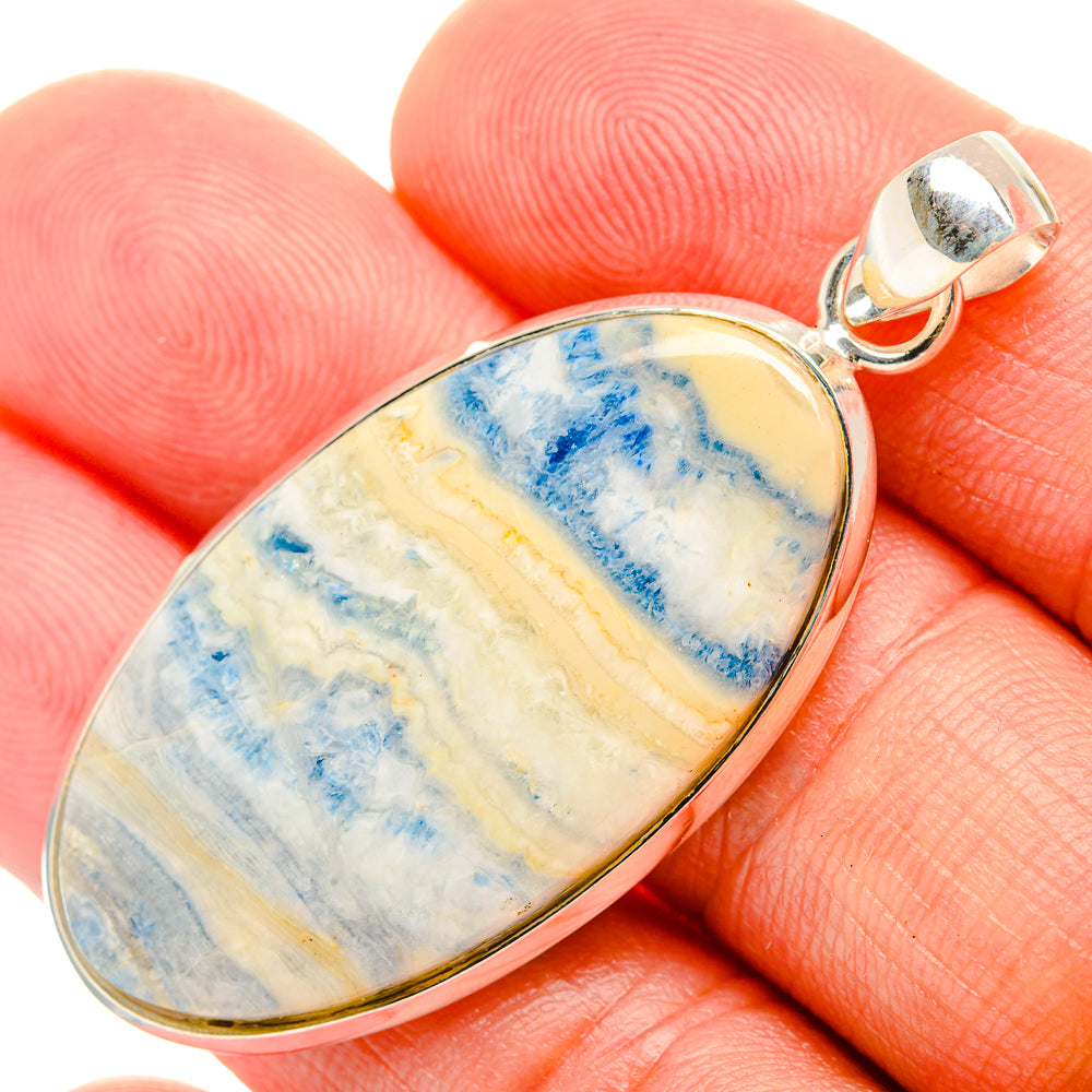 Blue Scheelite Pendants handcrafted by Anasilvercos - PD32457