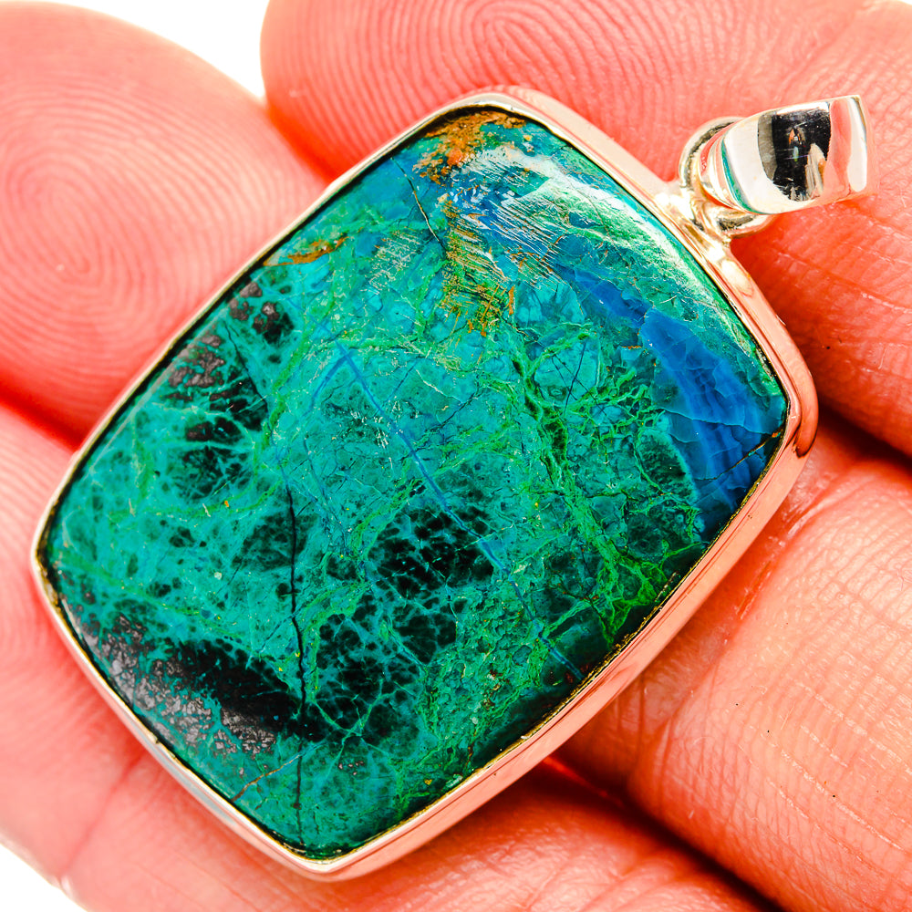 Chrysocolla Pendants handcrafted by Anasilvercos - PD32458