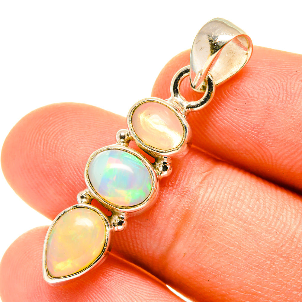 Ethiopian Opal Pendants handcrafted by Anasilvercos - PD3246
