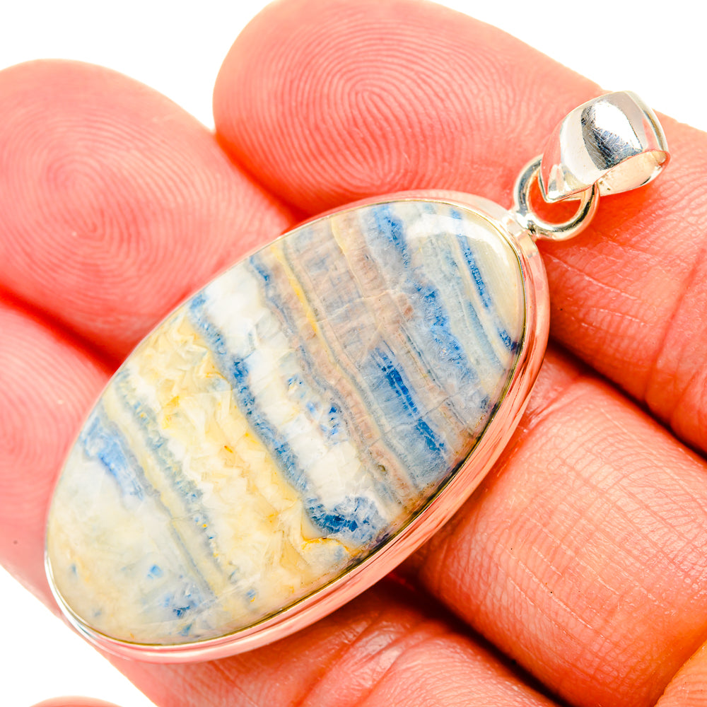 Blue Scheelite Pendants handcrafted by Anasilvercos - PD32460