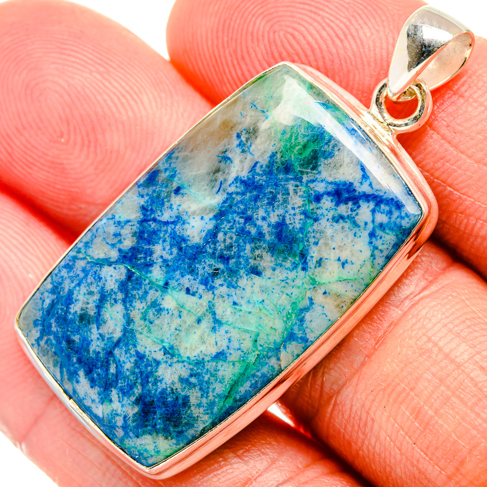 Azurite Pendants handcrafted by Anasilvercos - PD32464