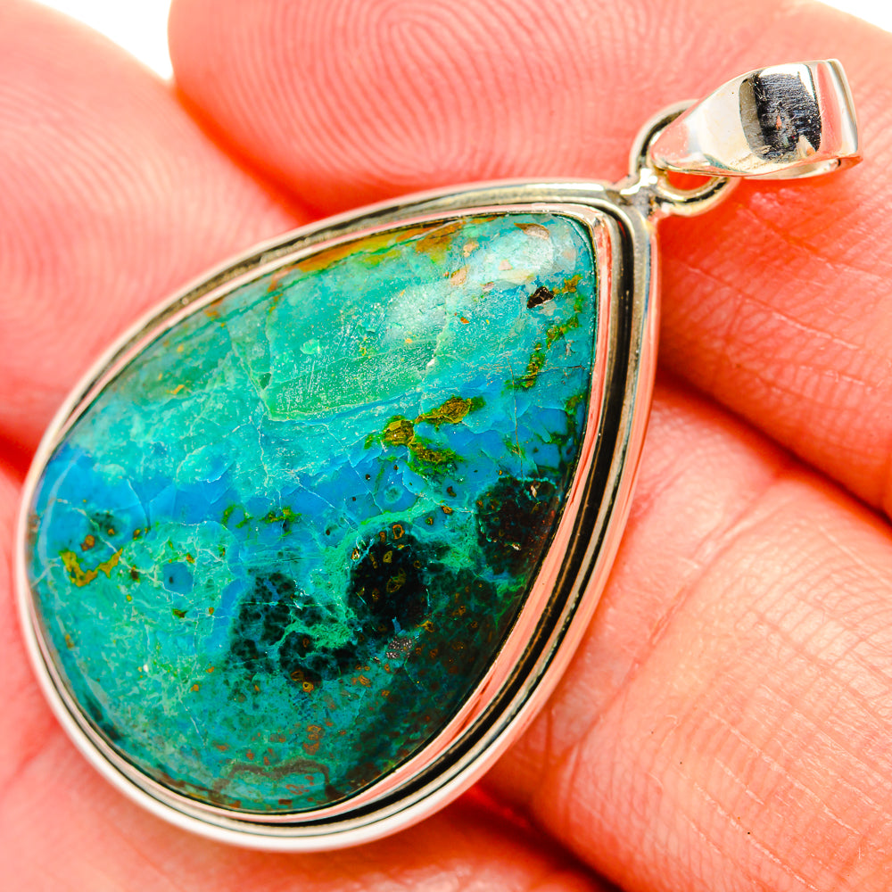 Chrysocolla Pendants handcrafted by Anasilvercos - PD32465