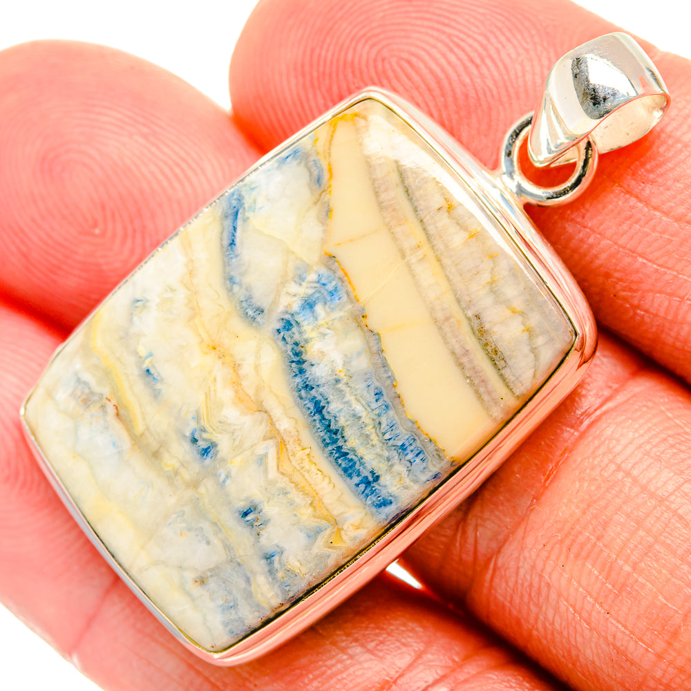 Blue Scheelite Pendants handcrafted by Anasilvercos - PD32468