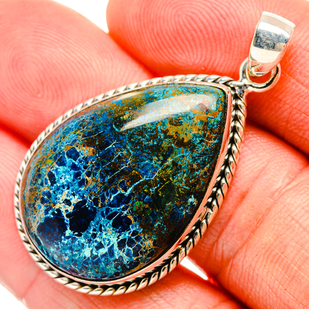 Azurite Pendants handcrafted by Anasilvercos - PD32472