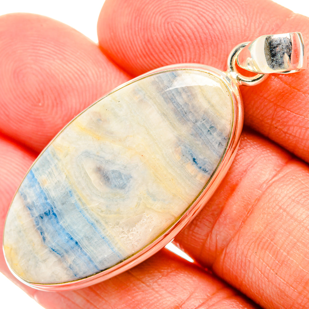 Blue Scheelite Pendants handcrafted by Anasilvercos - PD32475