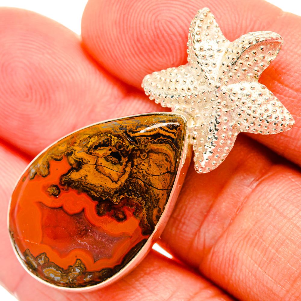 Moroccan Agate Pendants handcrafted by Anasilvercos - PD32483