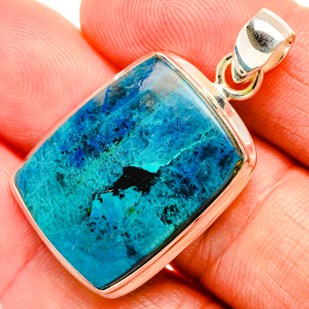 Chrysocolla Pendants handcrafted by Anasilvercos - PD32488