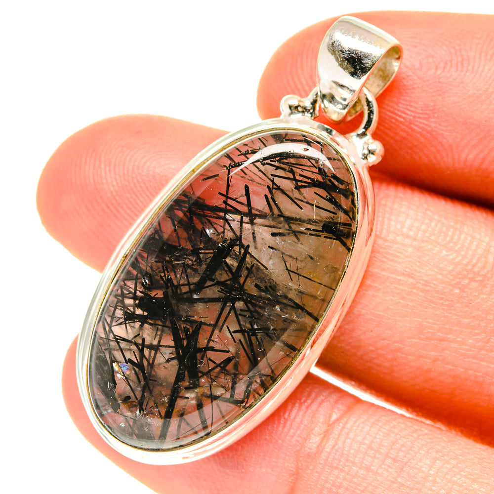 Tourmalinated Quartz Pendants handcrafted by Anasilvercos - PD3249