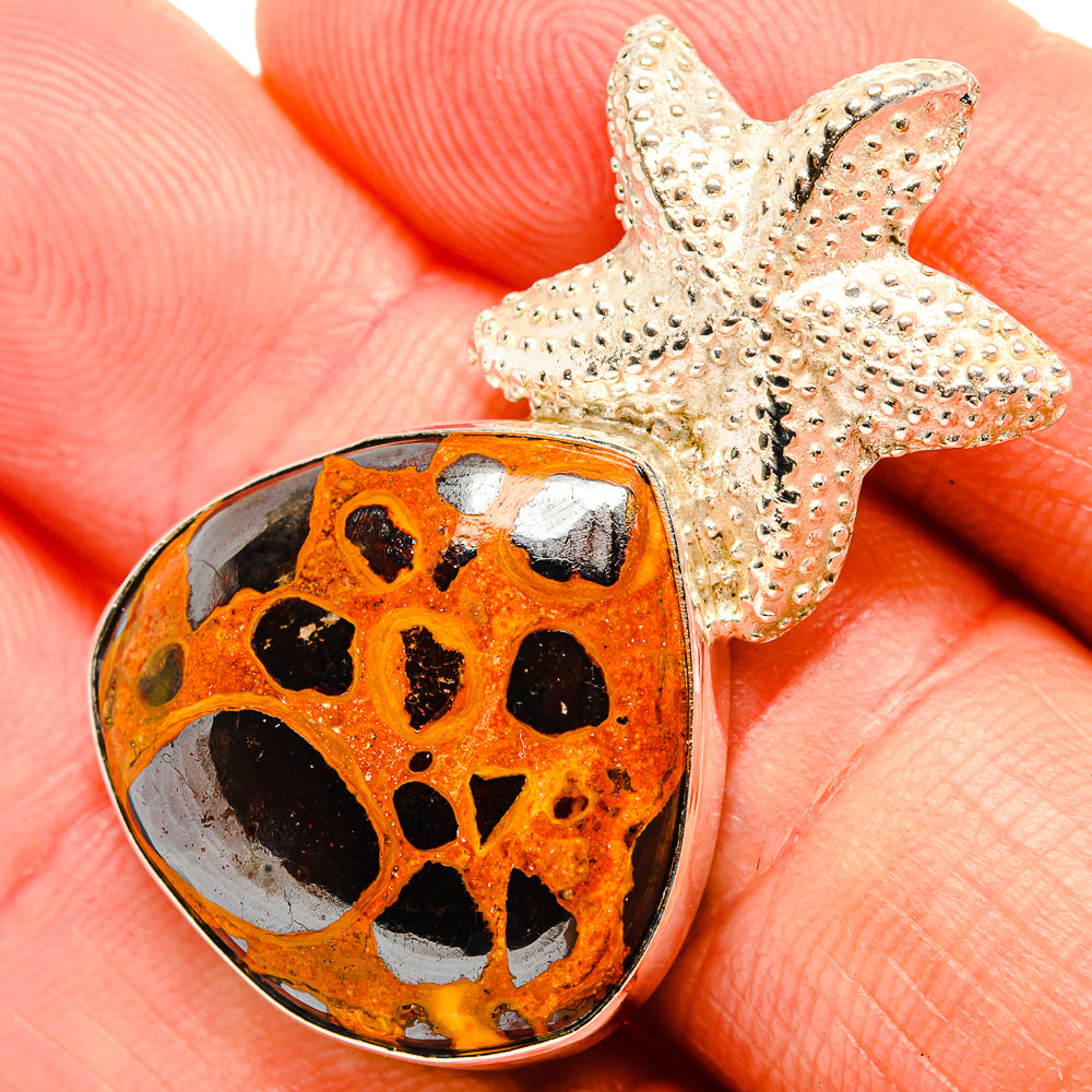 Bauxite Pendants handcrafted by Anasilvercos - PD32491