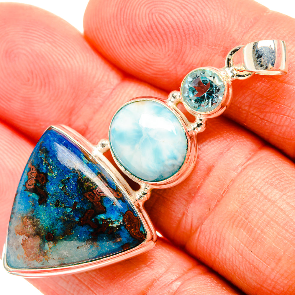 Shattuckite Pendants handcrafted by Anasilvercos - PD32492