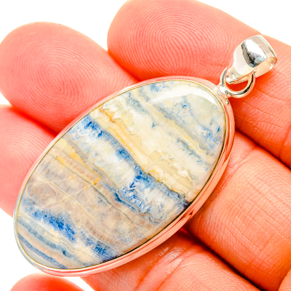 Blue Scheelite Pendants handcrafted by Anasilvercos - PD32501