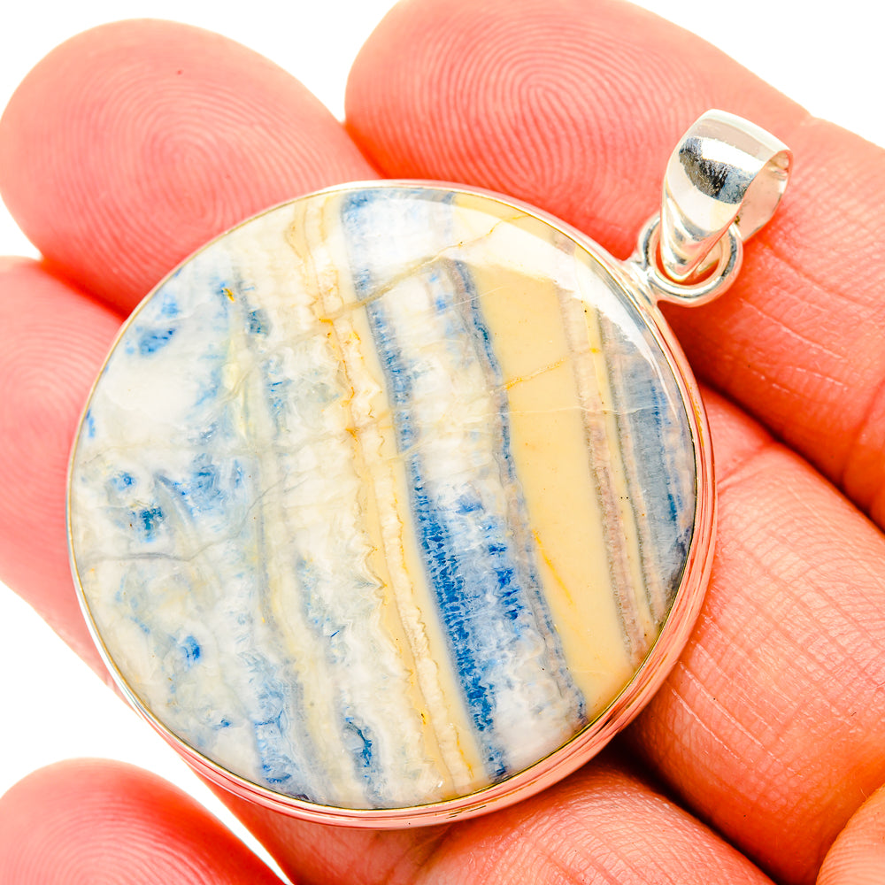 Blue Scheelite Pendants handcrafted by Anasilvercos - PD32503