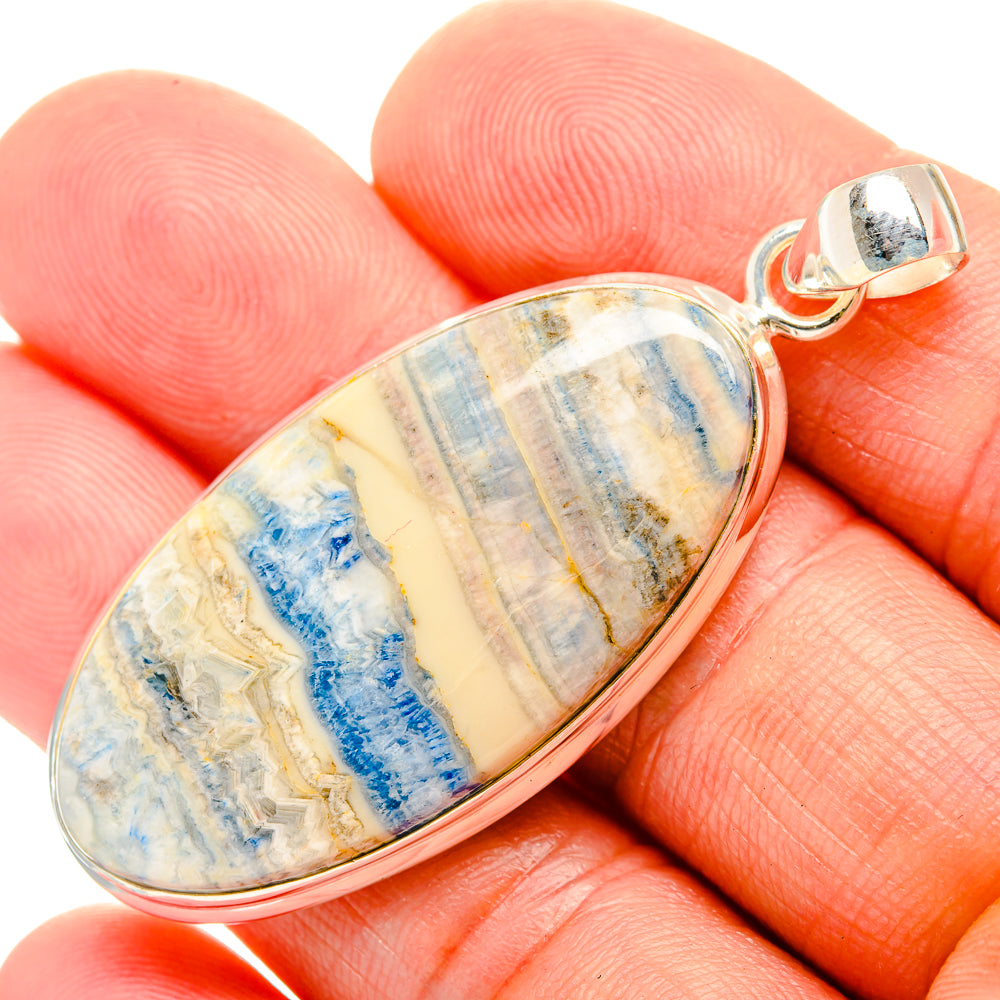 Blue Scheelite Pendants handcrafted by Anasilvercos - PD32504