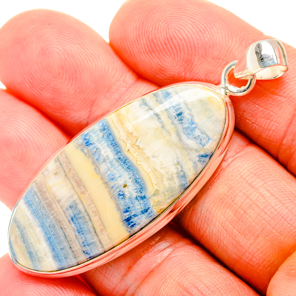 Blue Scheelite Pendants handcrafted by Anasilvercos - PD32512