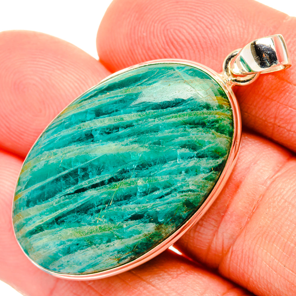 Amazonite Pendants handcrafted by Anasilvercos - PD32513
