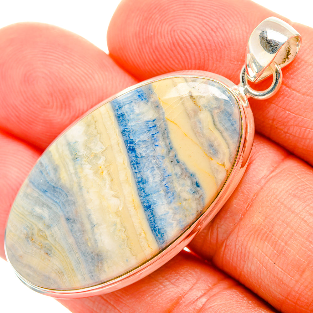 Blue Scheelite Pendants handcrafted by Anasilvercos - PD32514