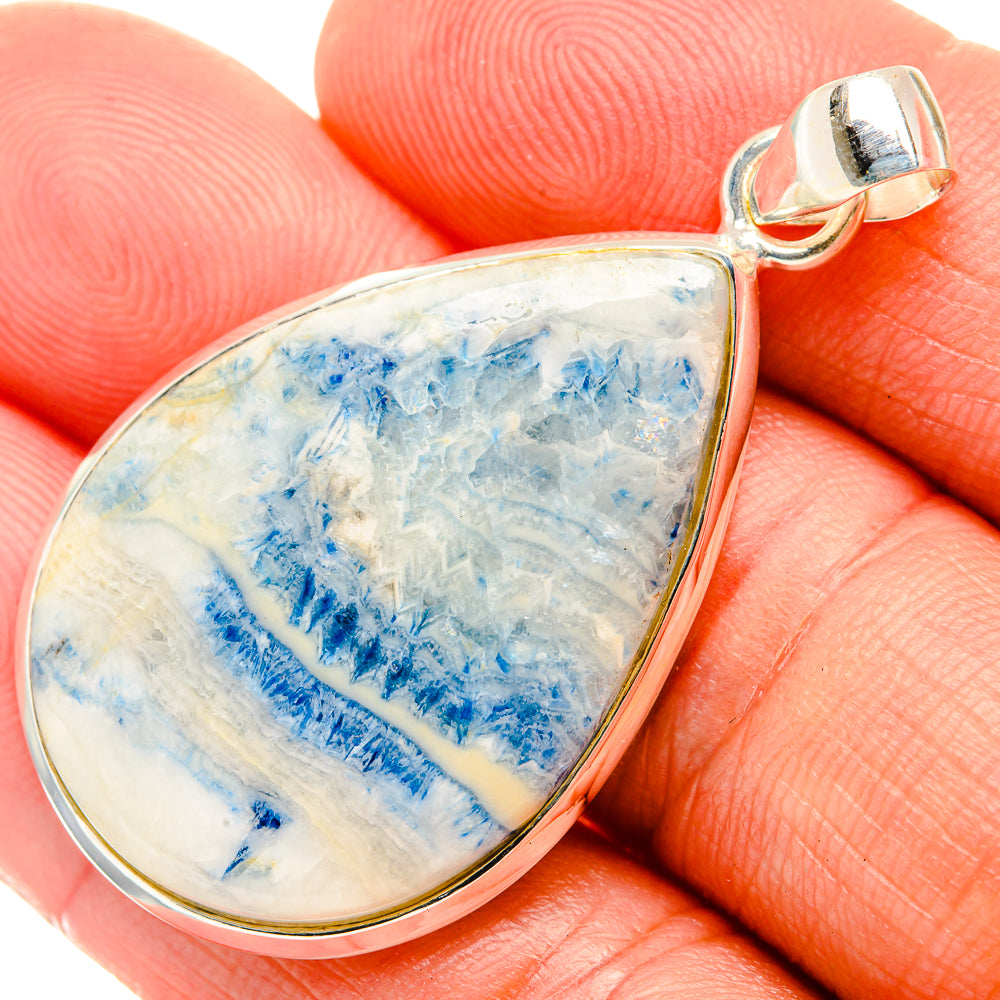 Blue Scheelite Pendants handcrafted by Anasilvercos - PD32523