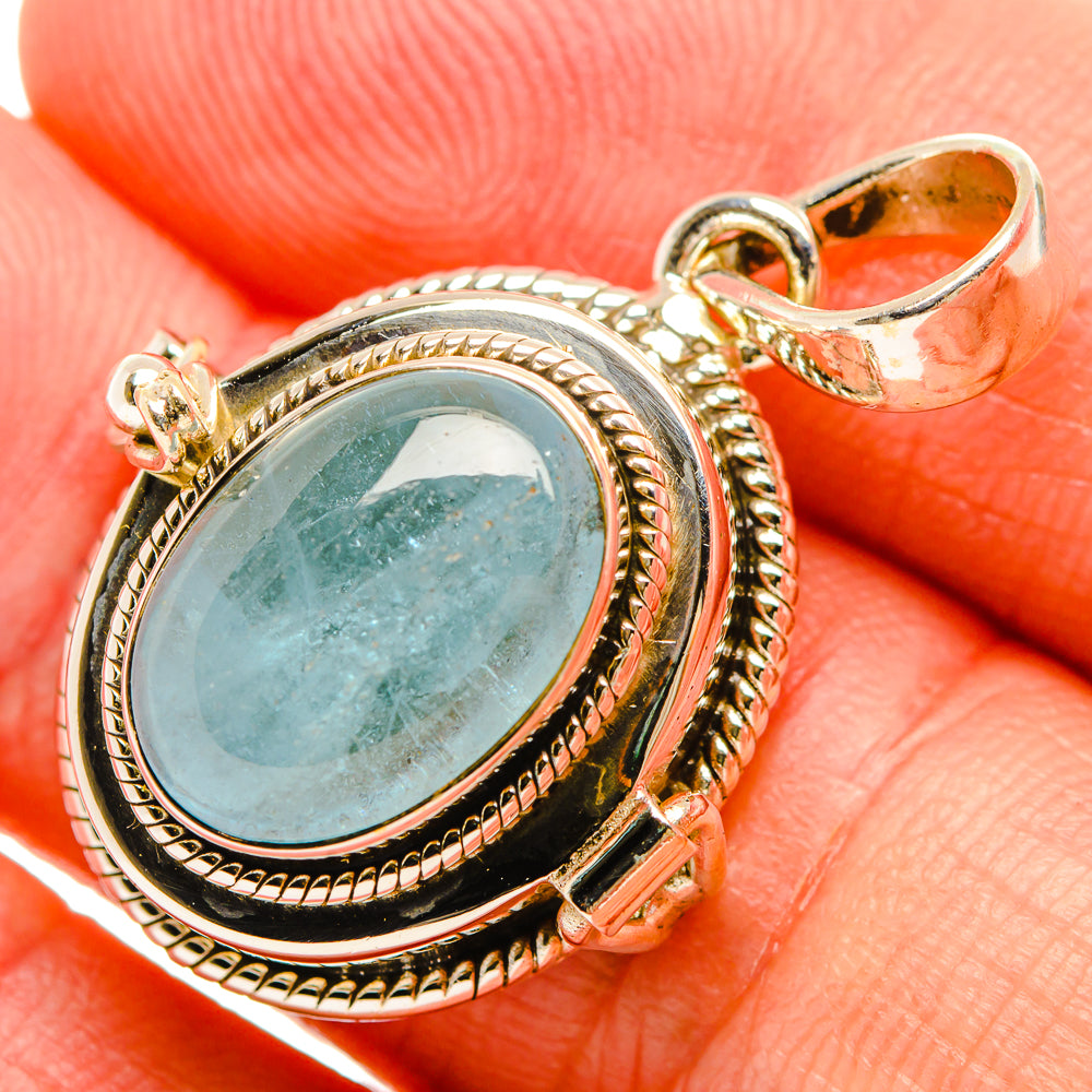 Aquamarine Pendants handcrafted by Anasilvercos - PD32531