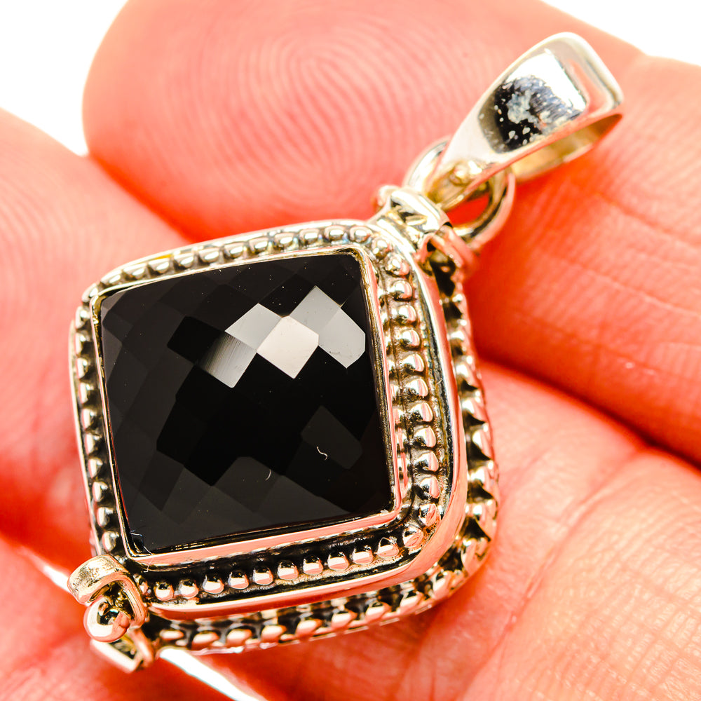 Black Onyx Pendants handcrafted by Anasilvercos - PD32532