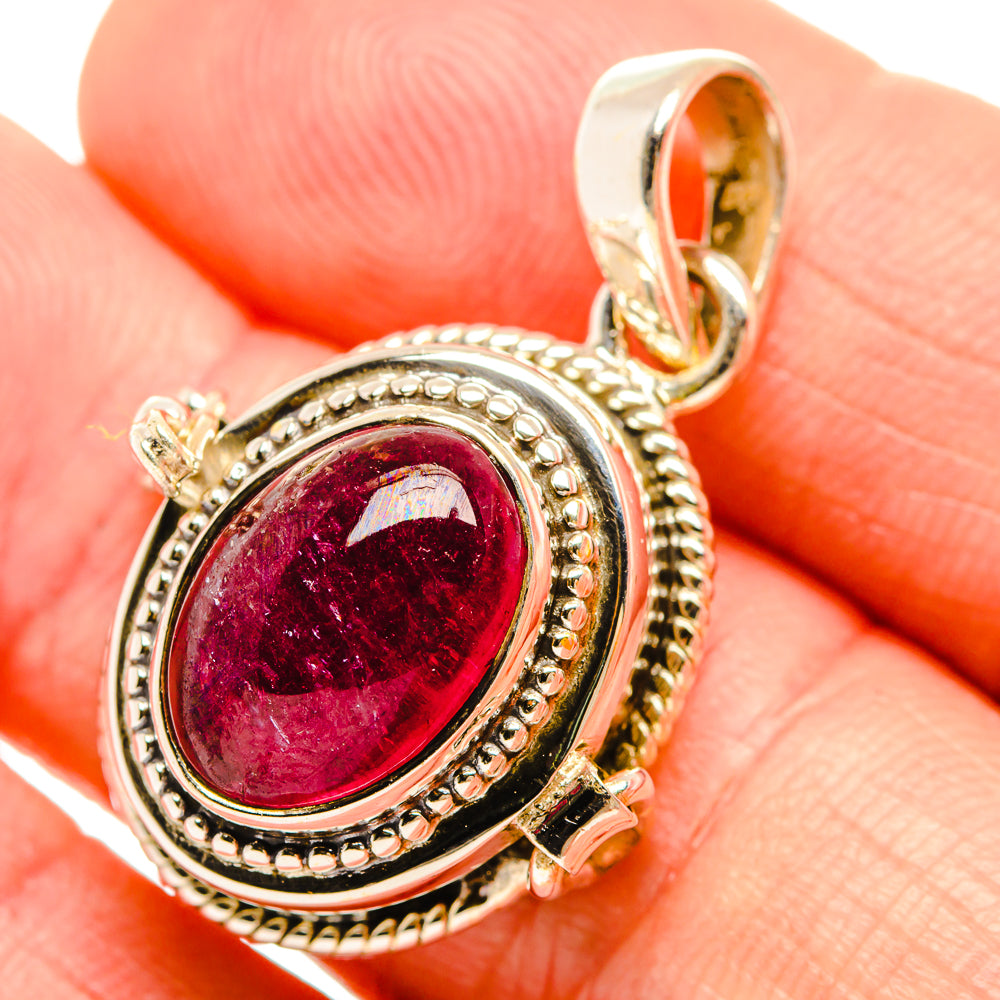 Pink Tourmaline Pendants handcrafted by Anasilvercos - PD32538