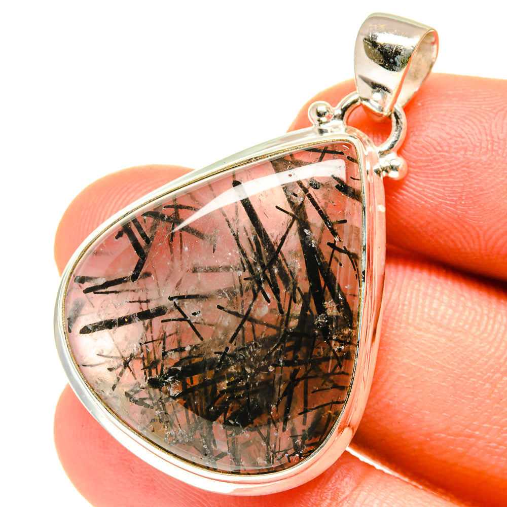 Tourmalinated Quartz Pendants handcrafted by Anasilvercos - PD3254