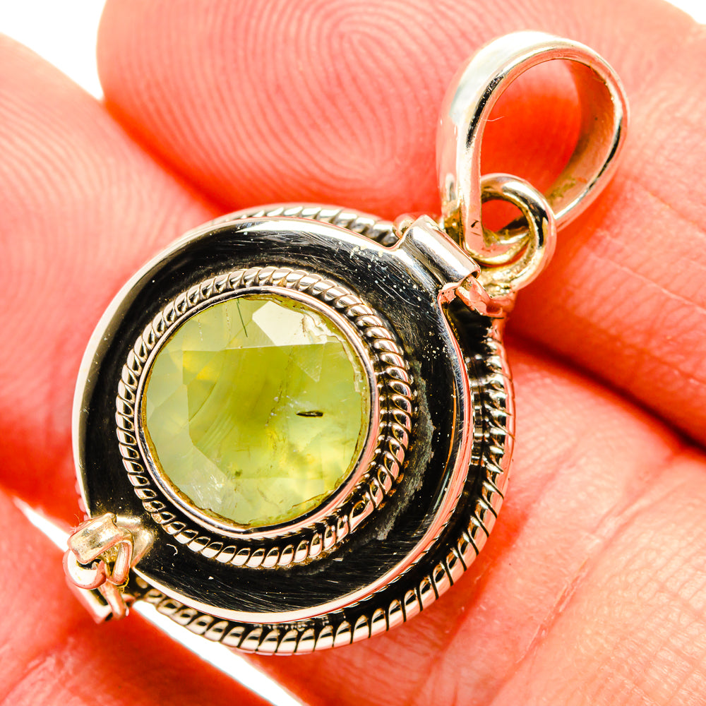 Prehnite Pendants handcrafted by Anasilvercos - PD32548