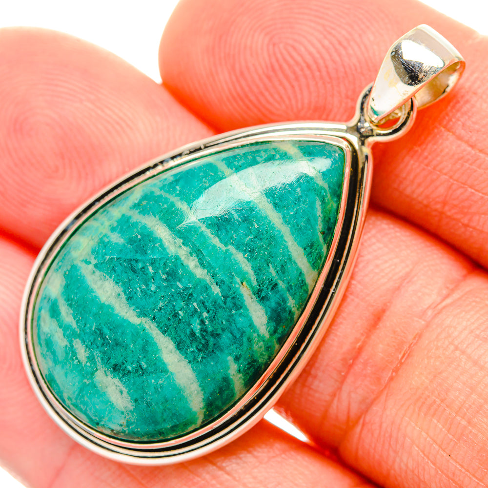Amazonite Pendants handcrafted by Anasilvercos - PD32559