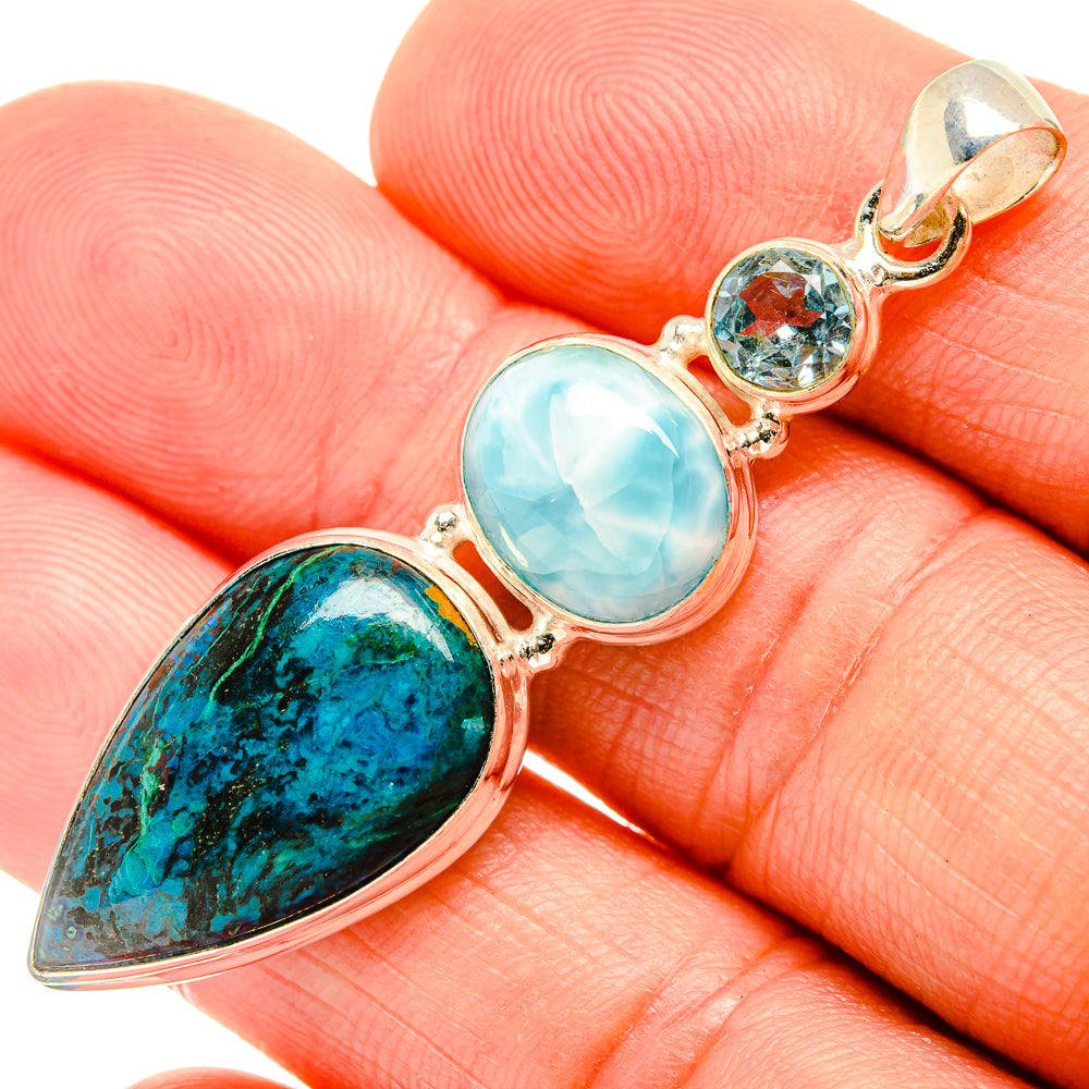 Shattuckite Pendants handcrafted by Anasilvercos - PD32561