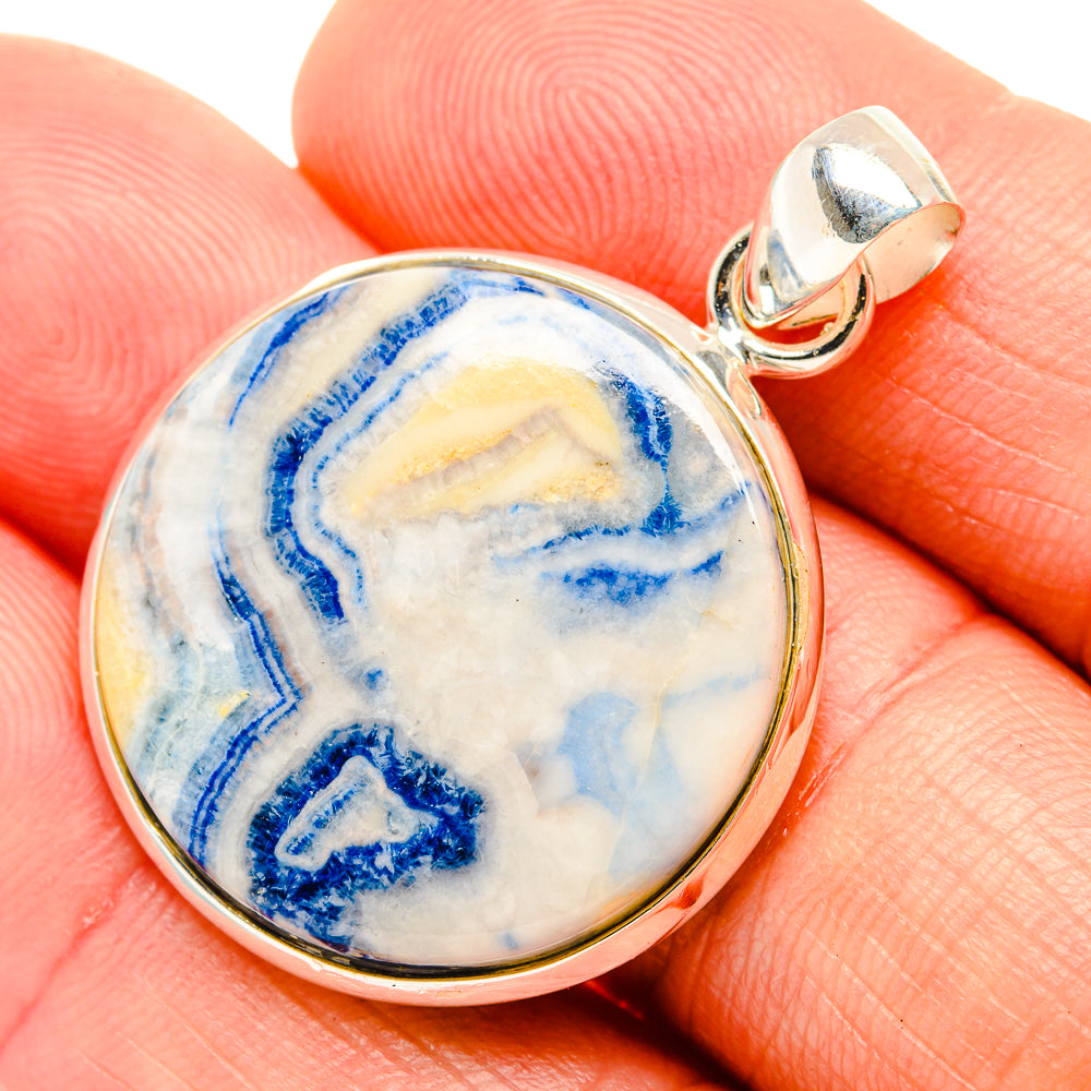 Blue Scheelite Pendants handcrafted by Anasilvercos - PD32563