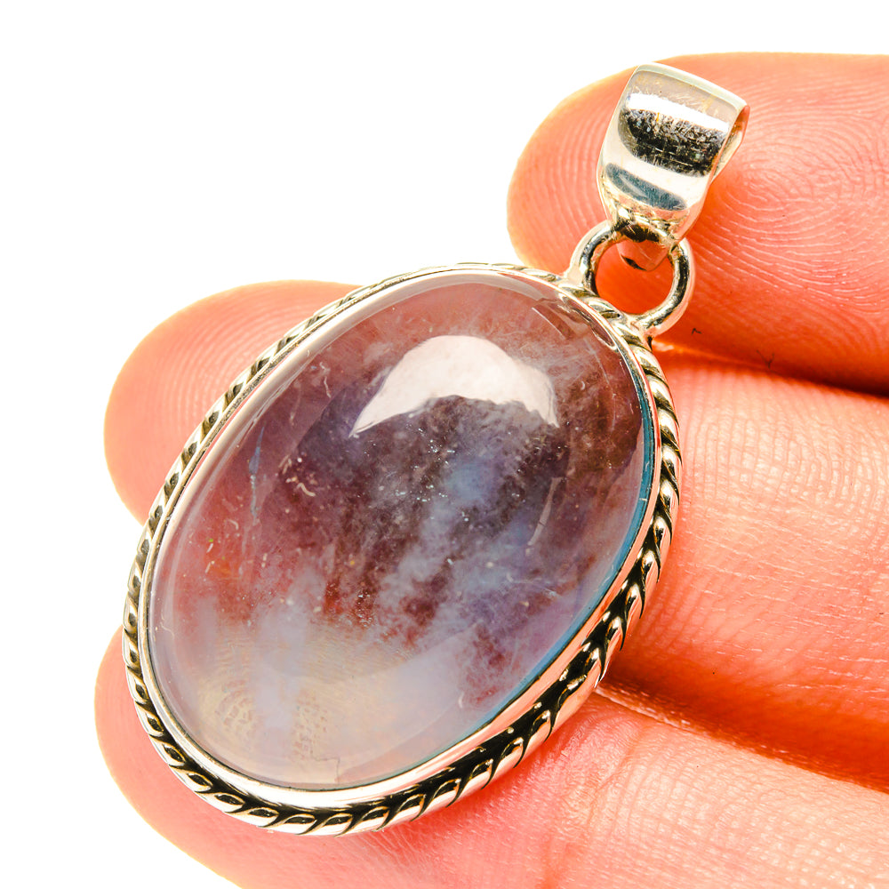 Blue Fluorite Pendants handcrafted by Anasilvercos - PD3257