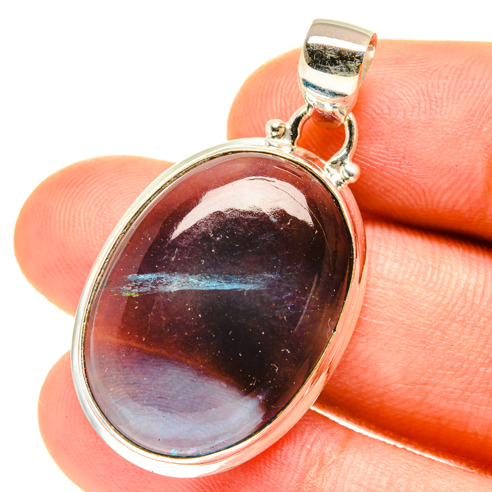 Blue Fluorite Pendants handcrafted by Anasilvercos - PD3258