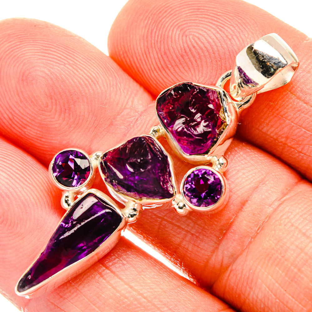 Amethyst Pendants handcrafted by Anasilvercos - PD32582