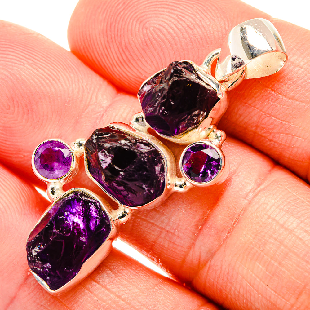 Amethyst Pendants handcrafted by Anasilvercos - PD32583
