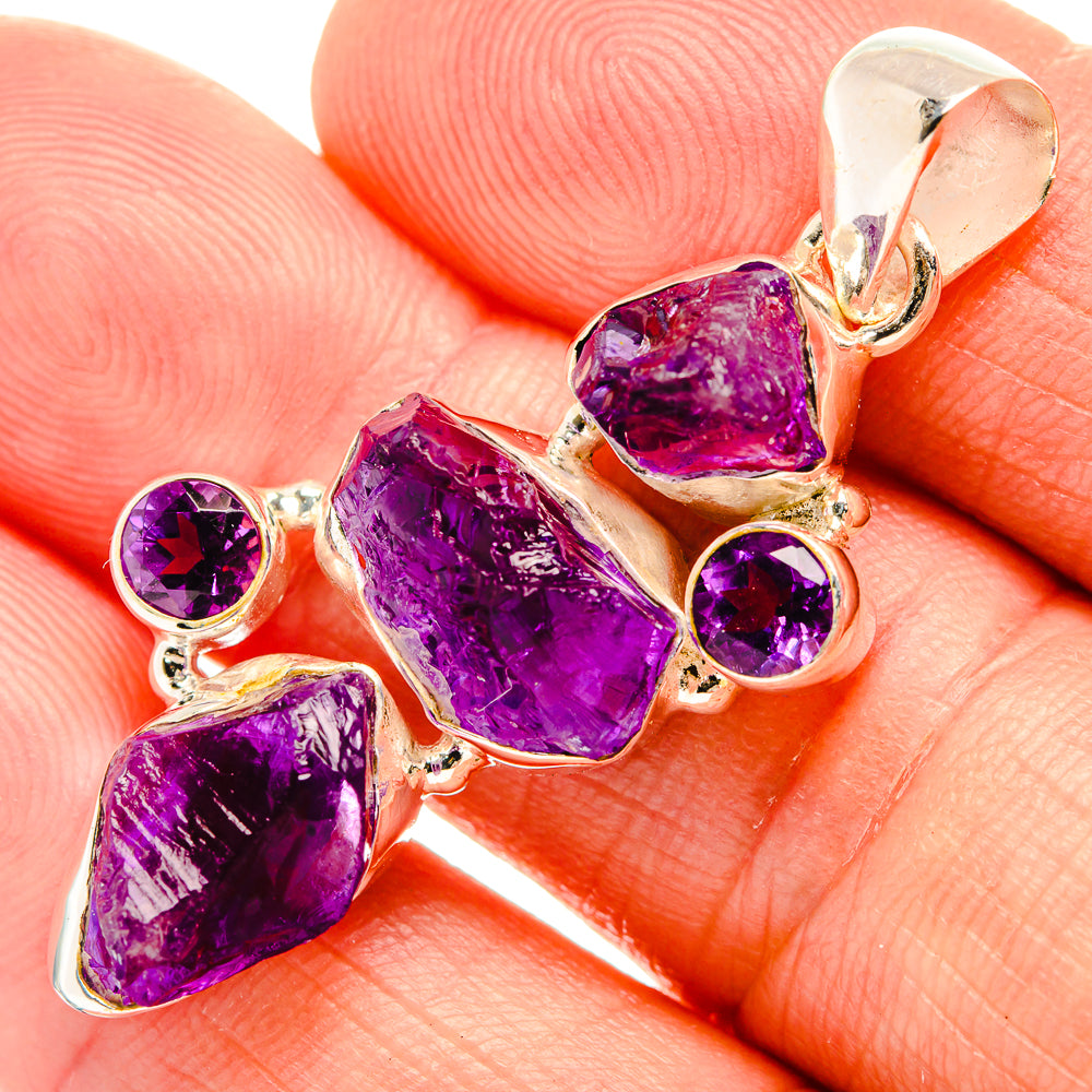 Amethyst Pendants handcrafted by Anasilvercos - PD32586