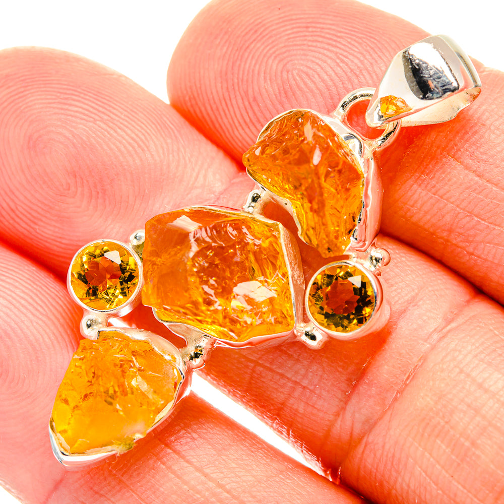 Citrine Pendants handcrafted by Anasilvercos - PD32587