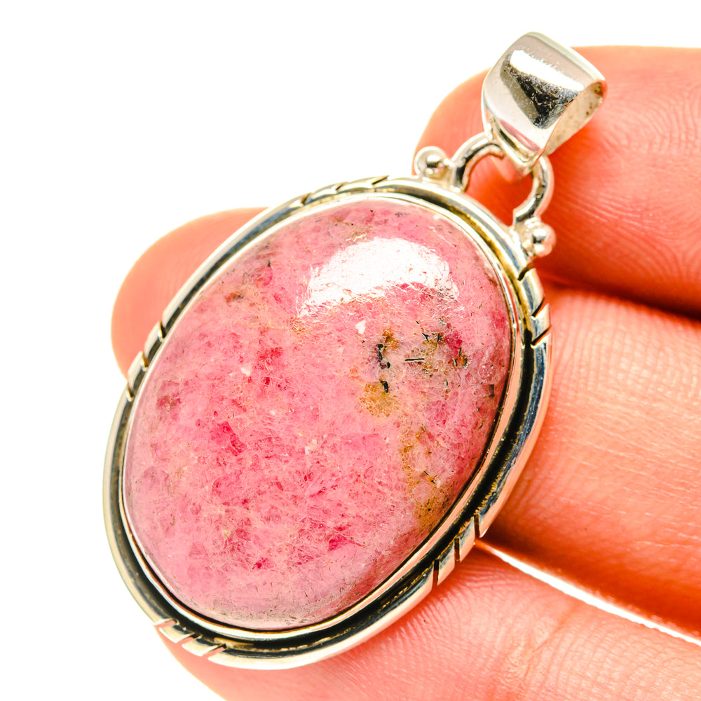 Rhodonite Pendants handcrafted by Anasilvercos - PD3259