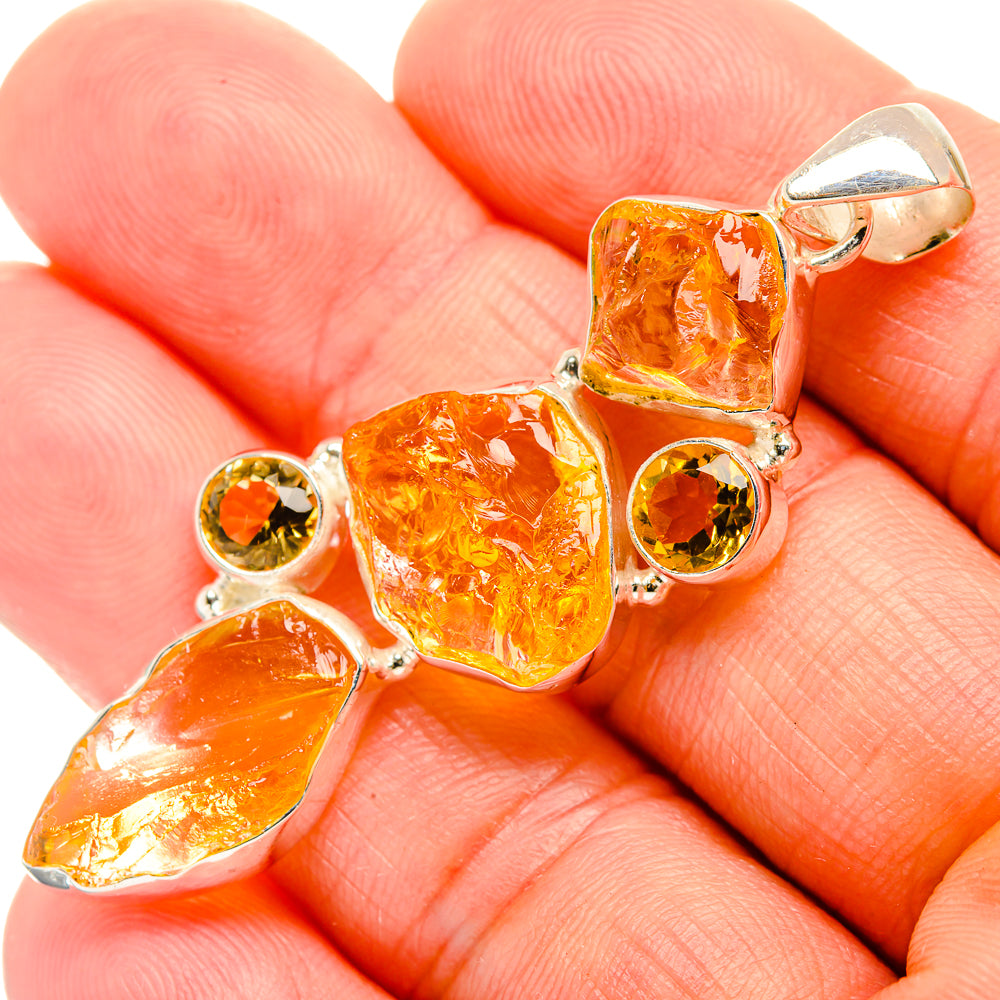 Citrine Pendants handcrafted by Anasilvercos - PD32602
