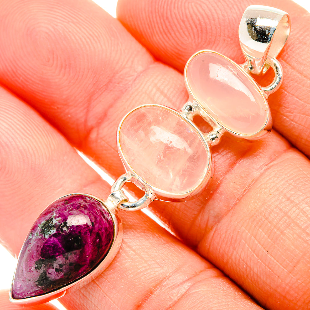 Ruby Fuchsite Pendants handcrafted by Anasilvercos - PD32603